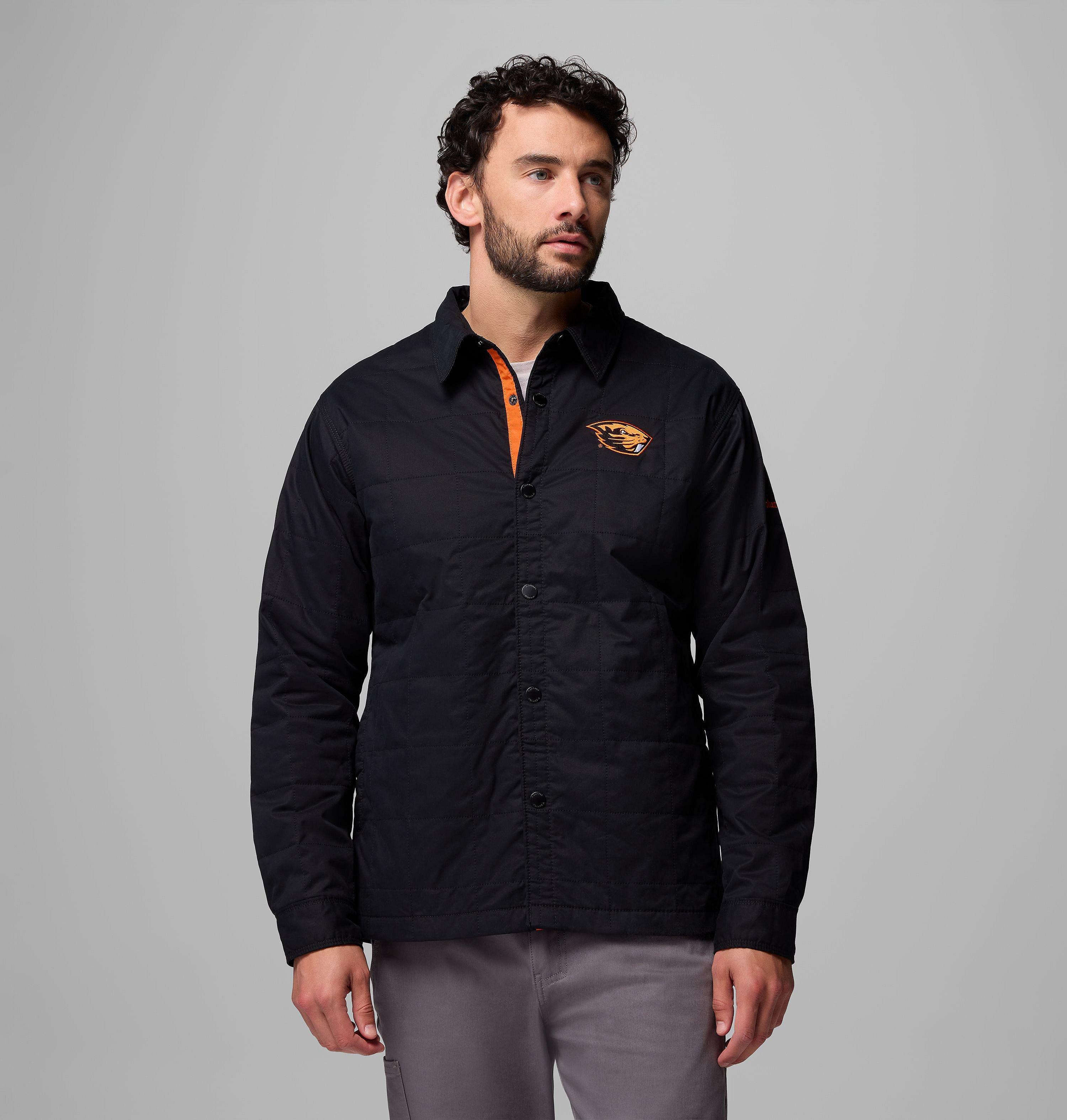 Men's Collegiate Campus Roam Quilted Shirt Jacket - Oregon State