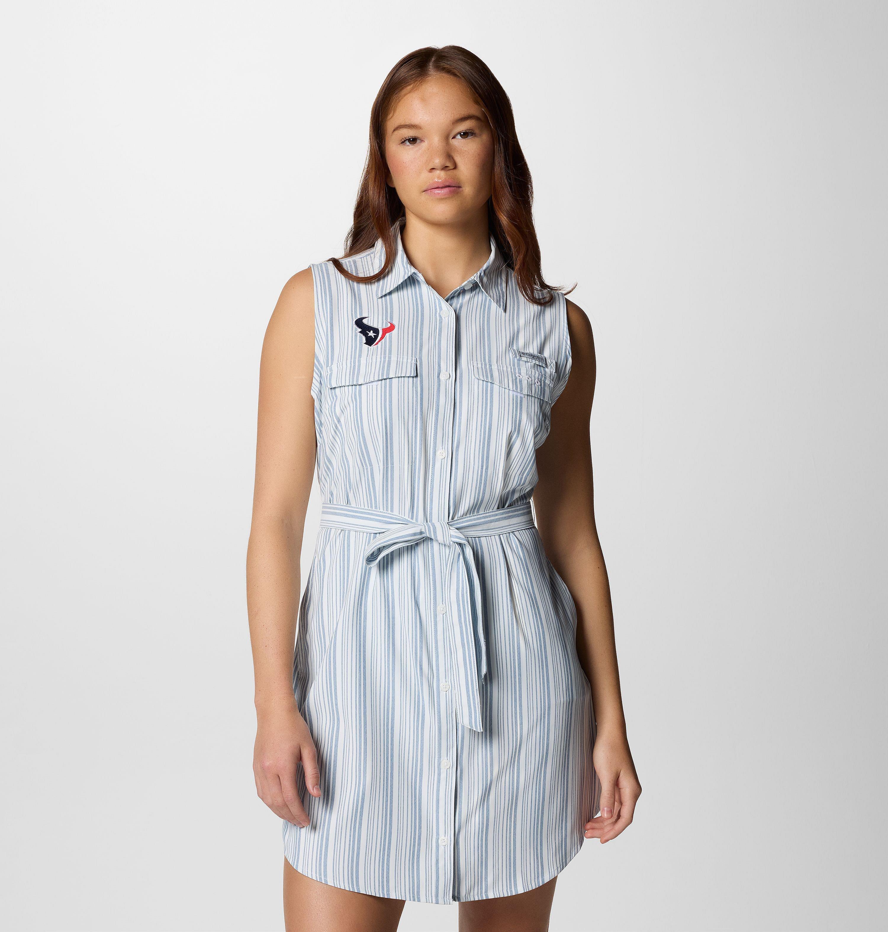 Women's PFG Sun Drifter Woven Dress II - Houston Texans