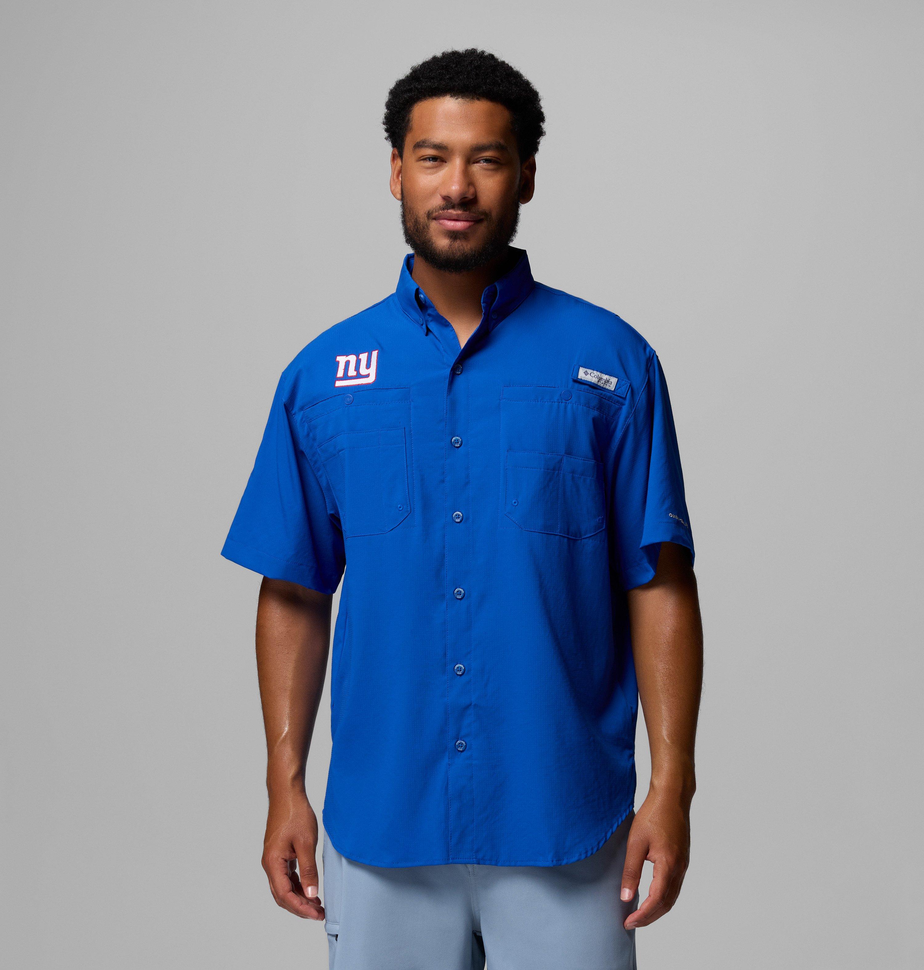 Men's PFG Tamiami Short Sleeve Shirt - New York Giants