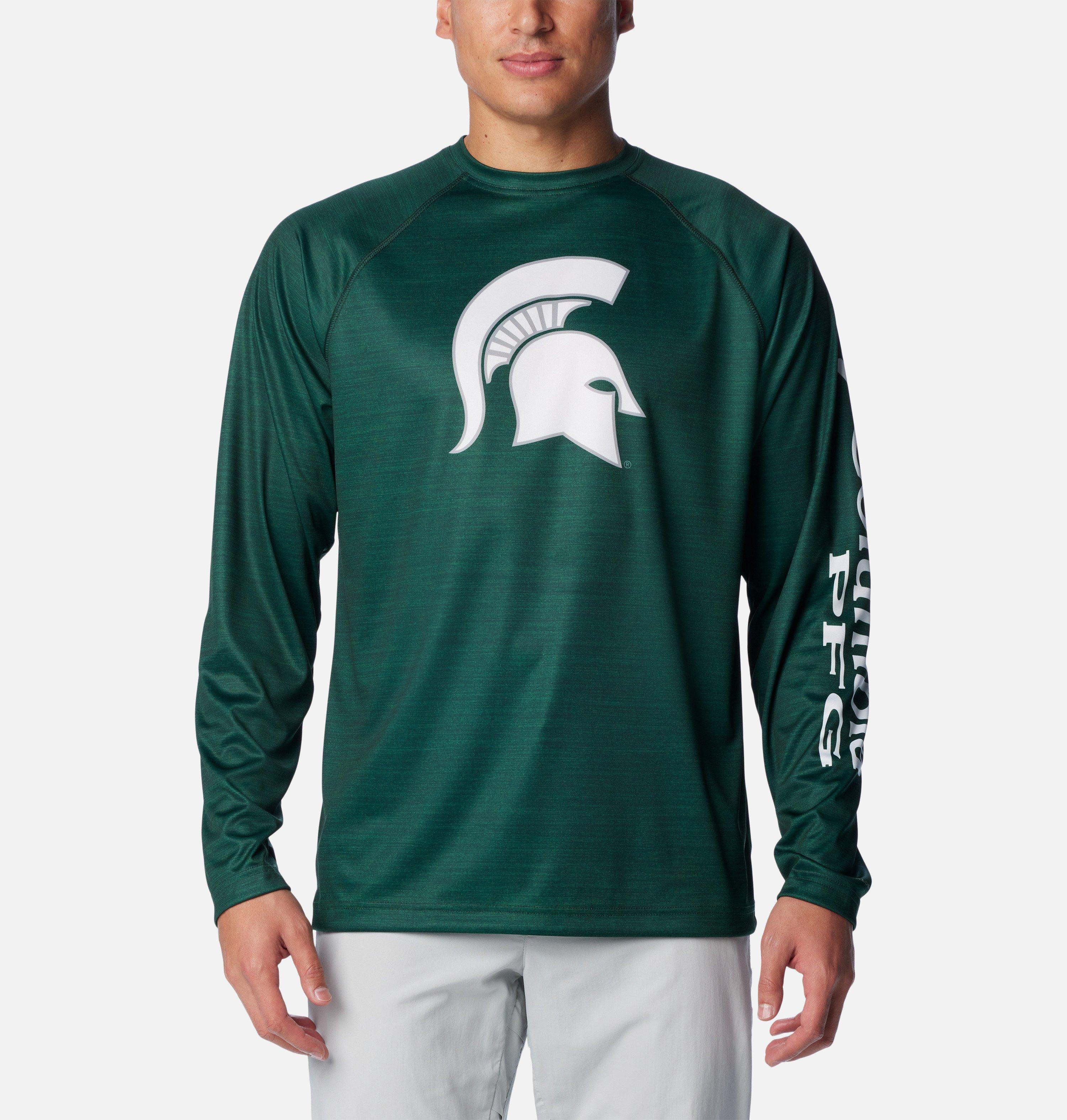 Men's Collegiate PFG Terminal Tackle Heather Long Sleeve Shirt - Michigan State