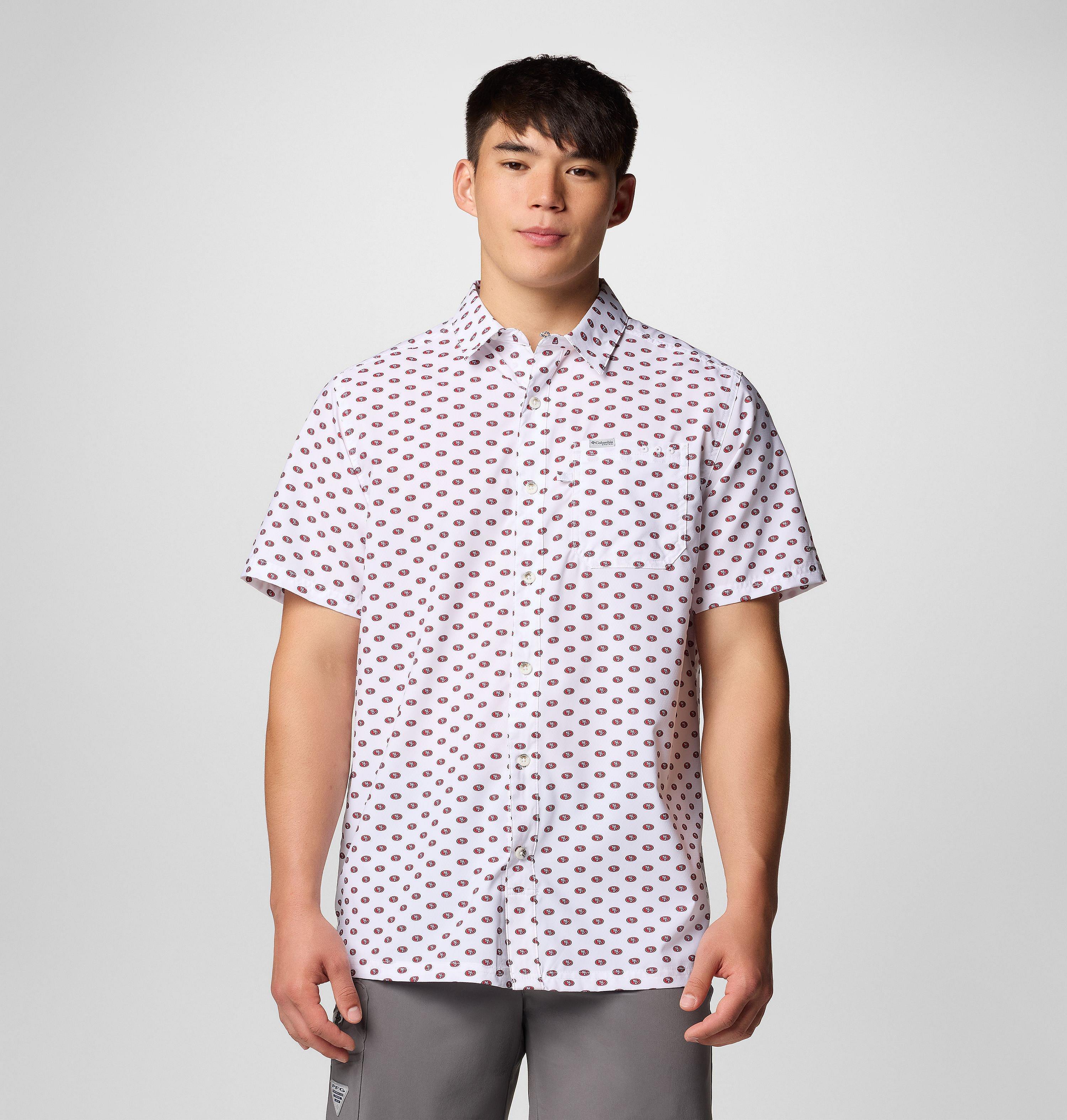 Men's PFG Super Slack Tide Short Sleeve Shirt - San Francisco 49ers