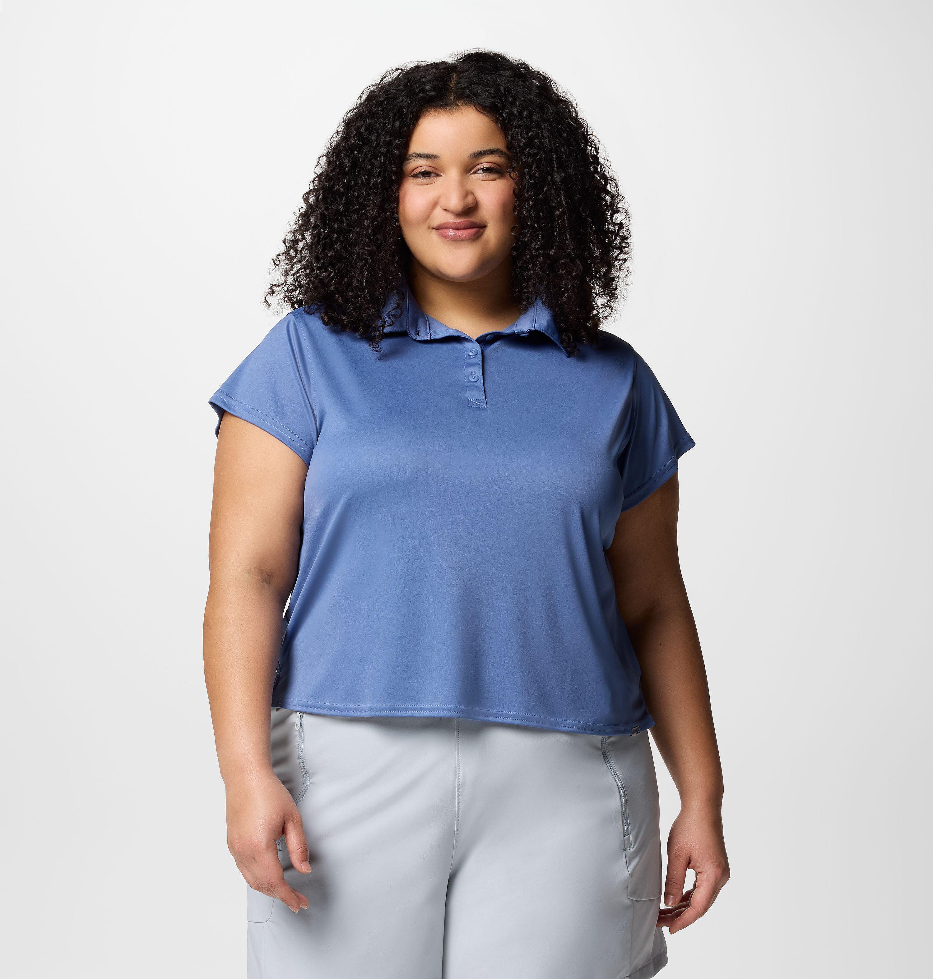 Women's PFG Tidal Tee Short Sleeve Polo - Plus Size