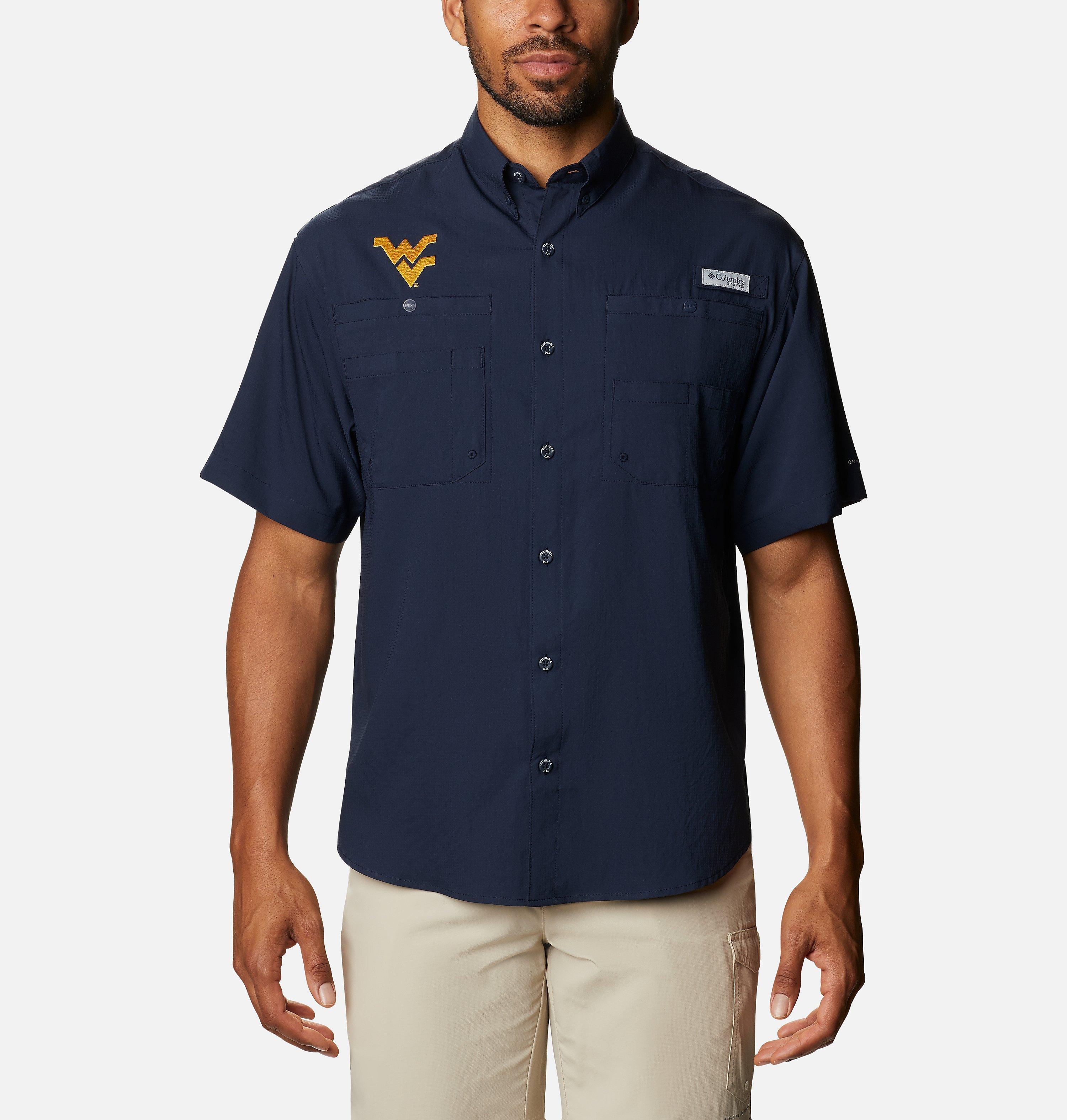 Men's Collegiate PFG Tamiami Short Sleeve Shirt -  West Virginia
