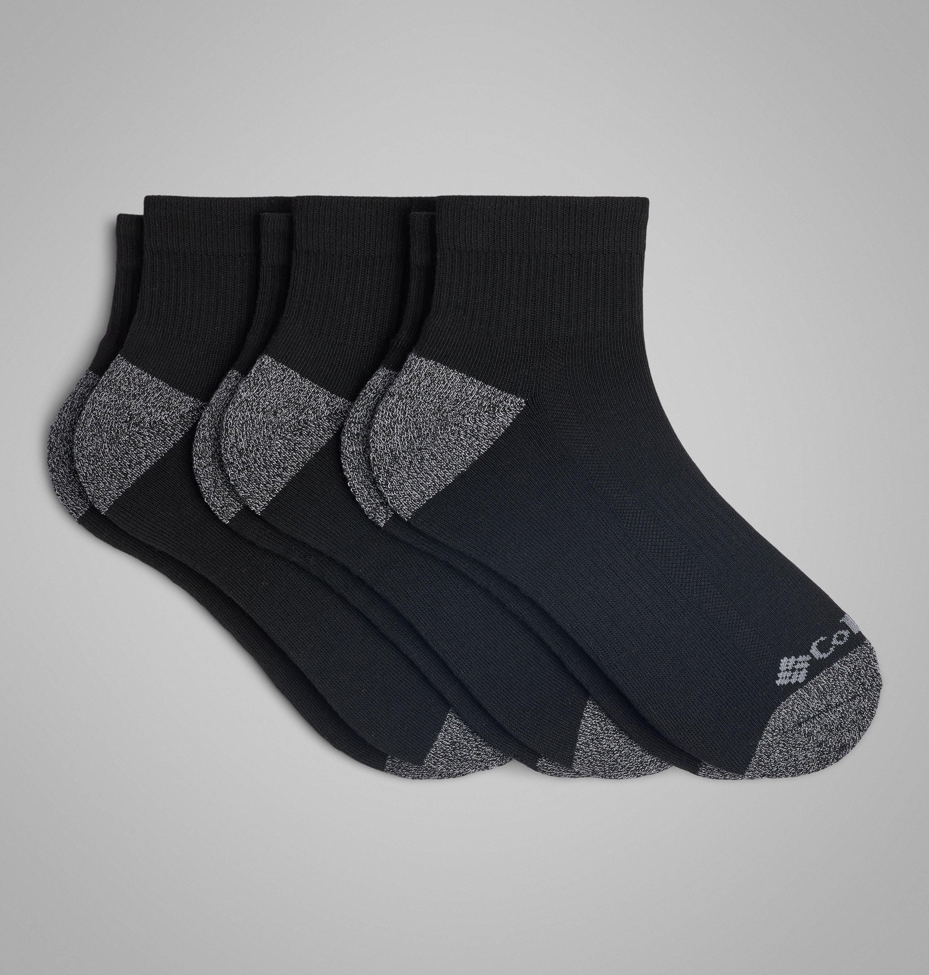 Men's Athletic Quarter Socks - 3 Pack