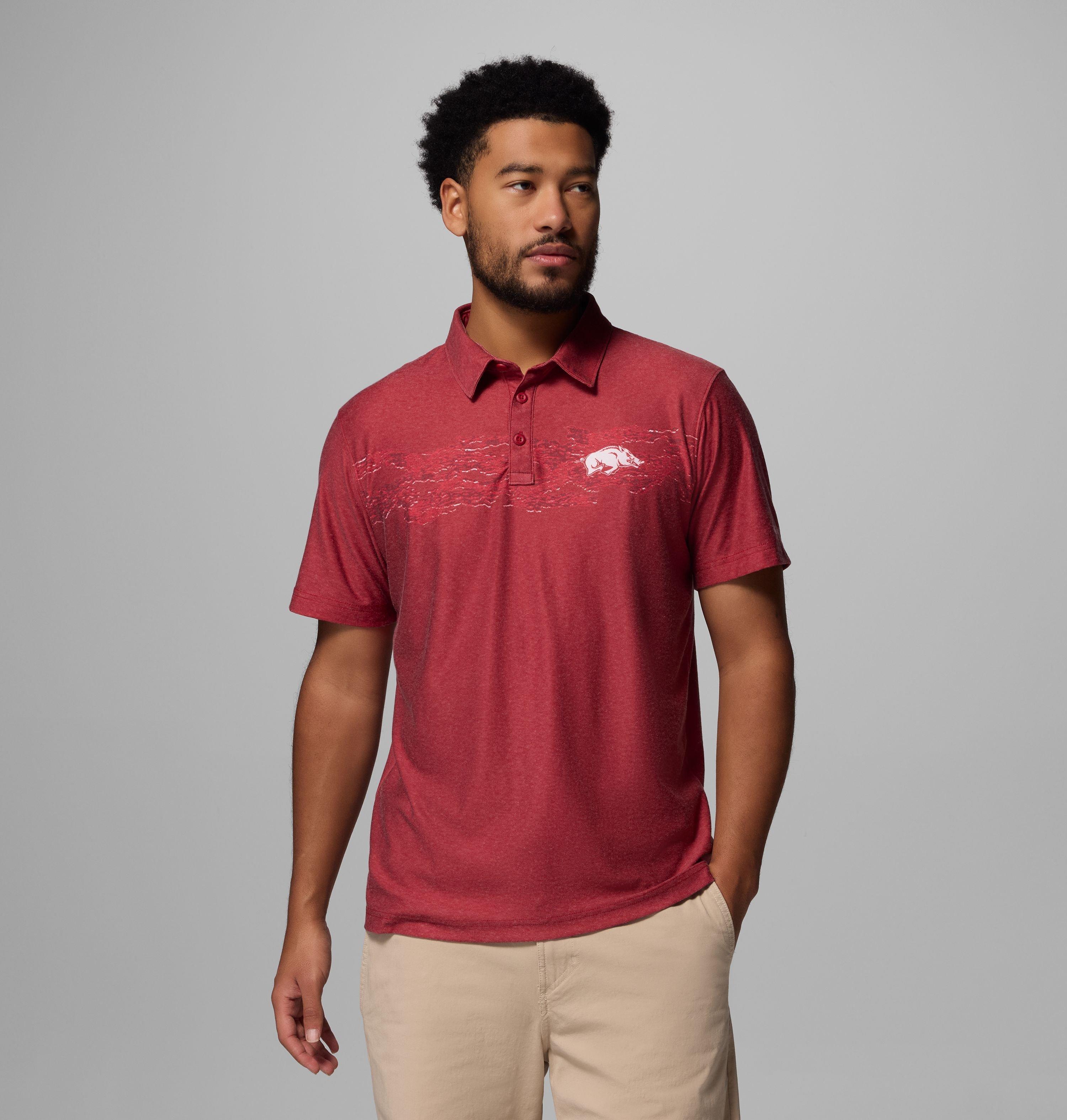 Men's Collegiate Thistletown Hills Printed Polo - Arkansas