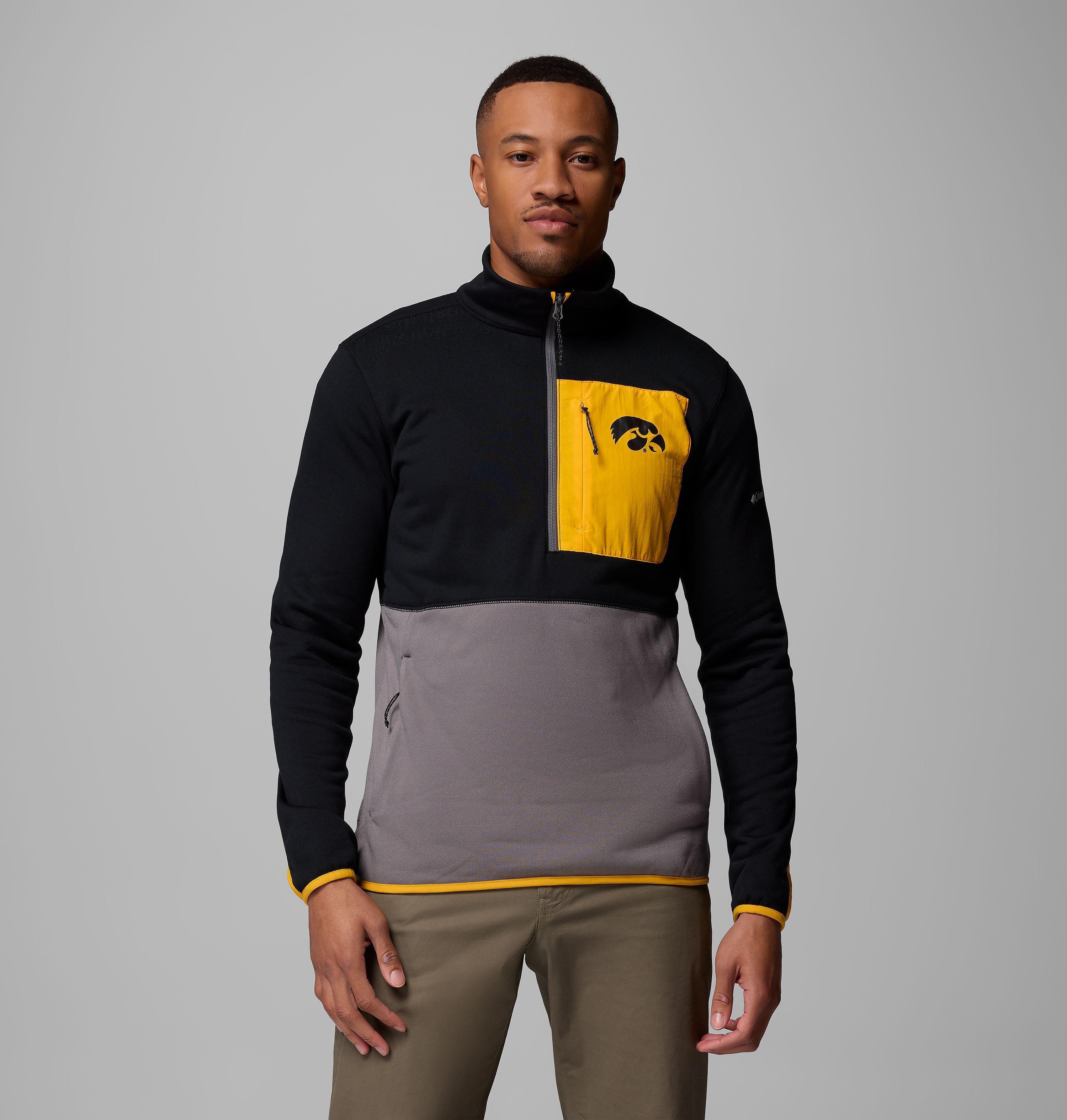 Men's Collegiate Columbia Hike Half Zip Jacket - Iowa