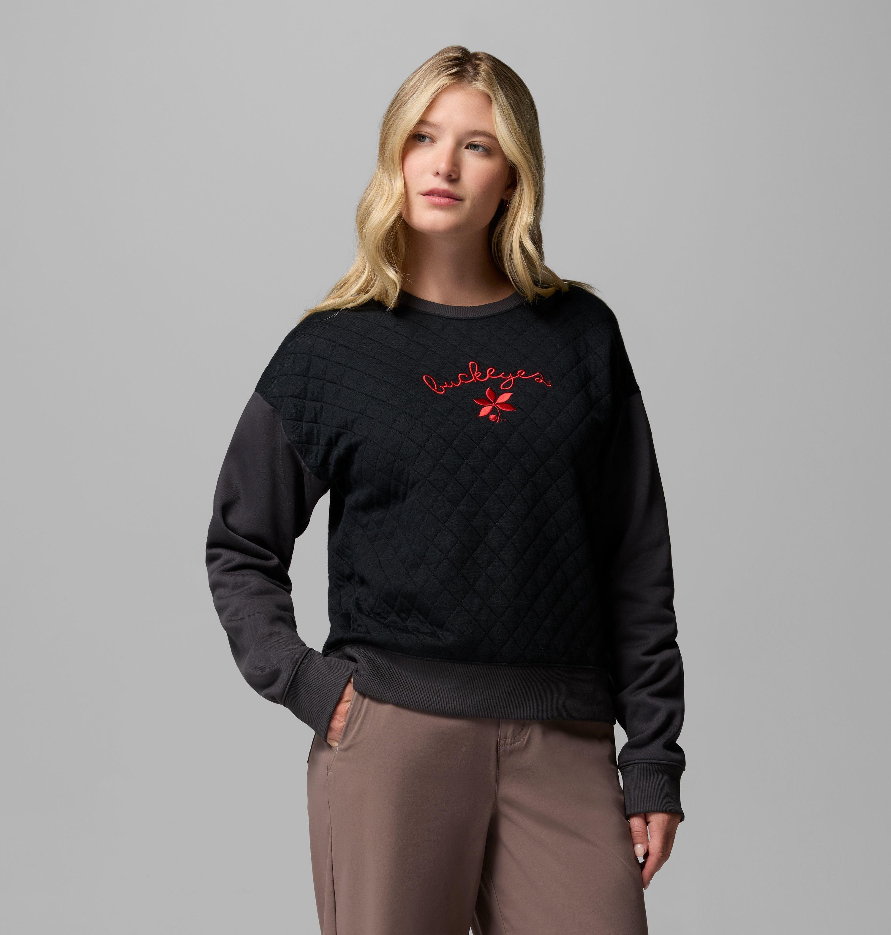 Women's Collegiate Hart Mountain Quilted Crew - Ohio State