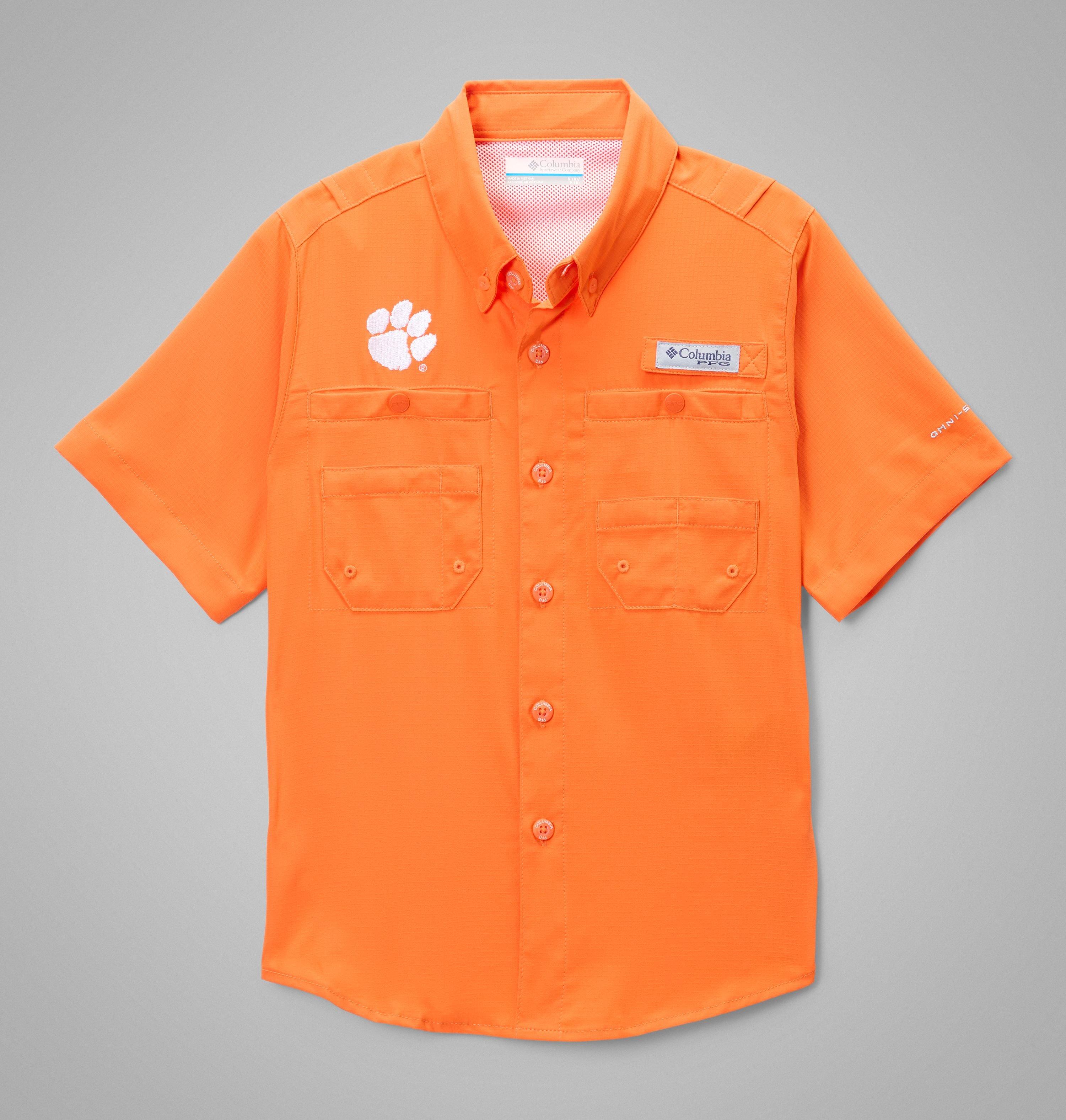 Kids' Collegiate PFG Tamiami Short Sleeve Shirt - Clemson