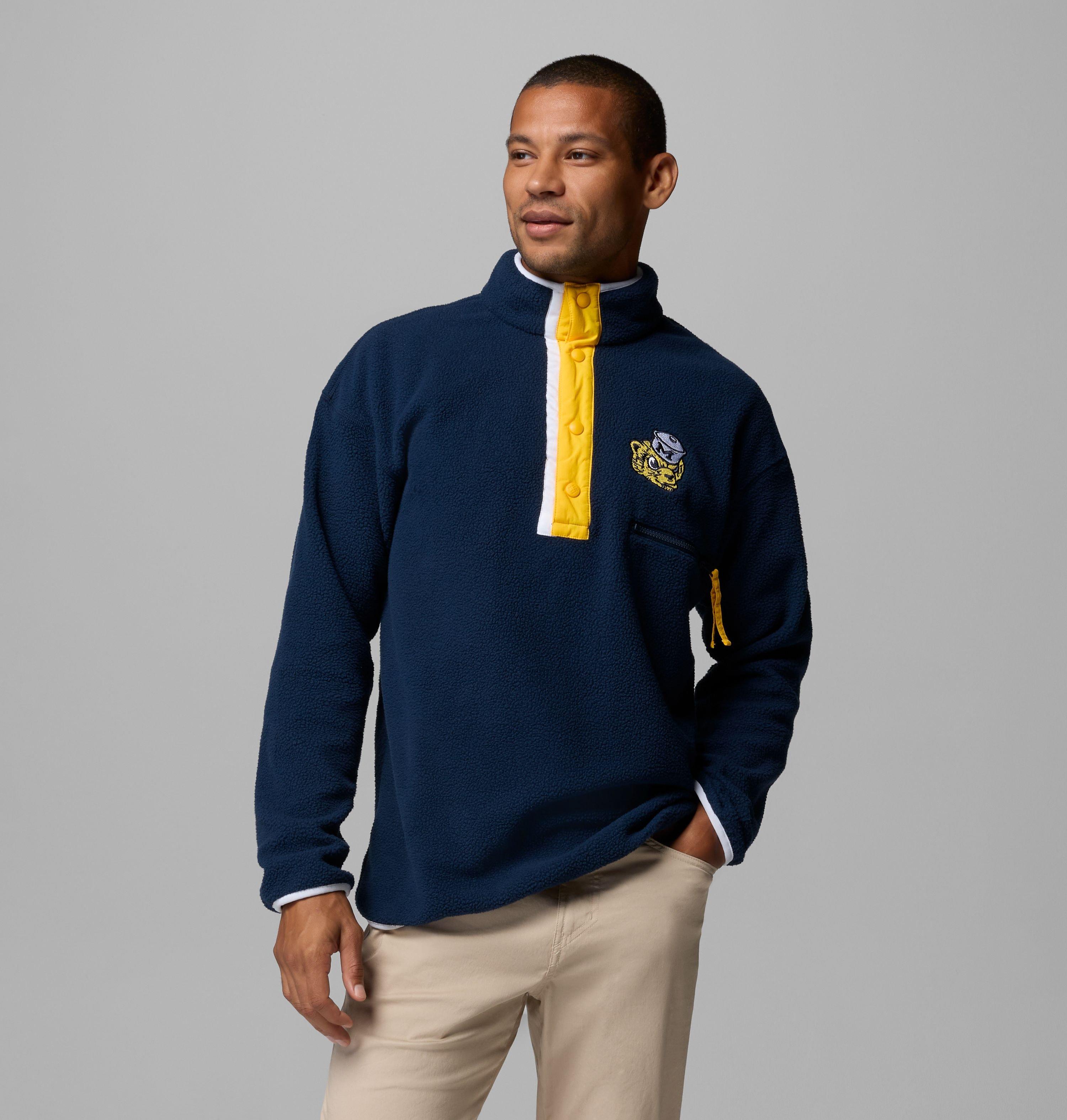 Men's Collegiate Helvetia Half Snap Fleece - Michigan State