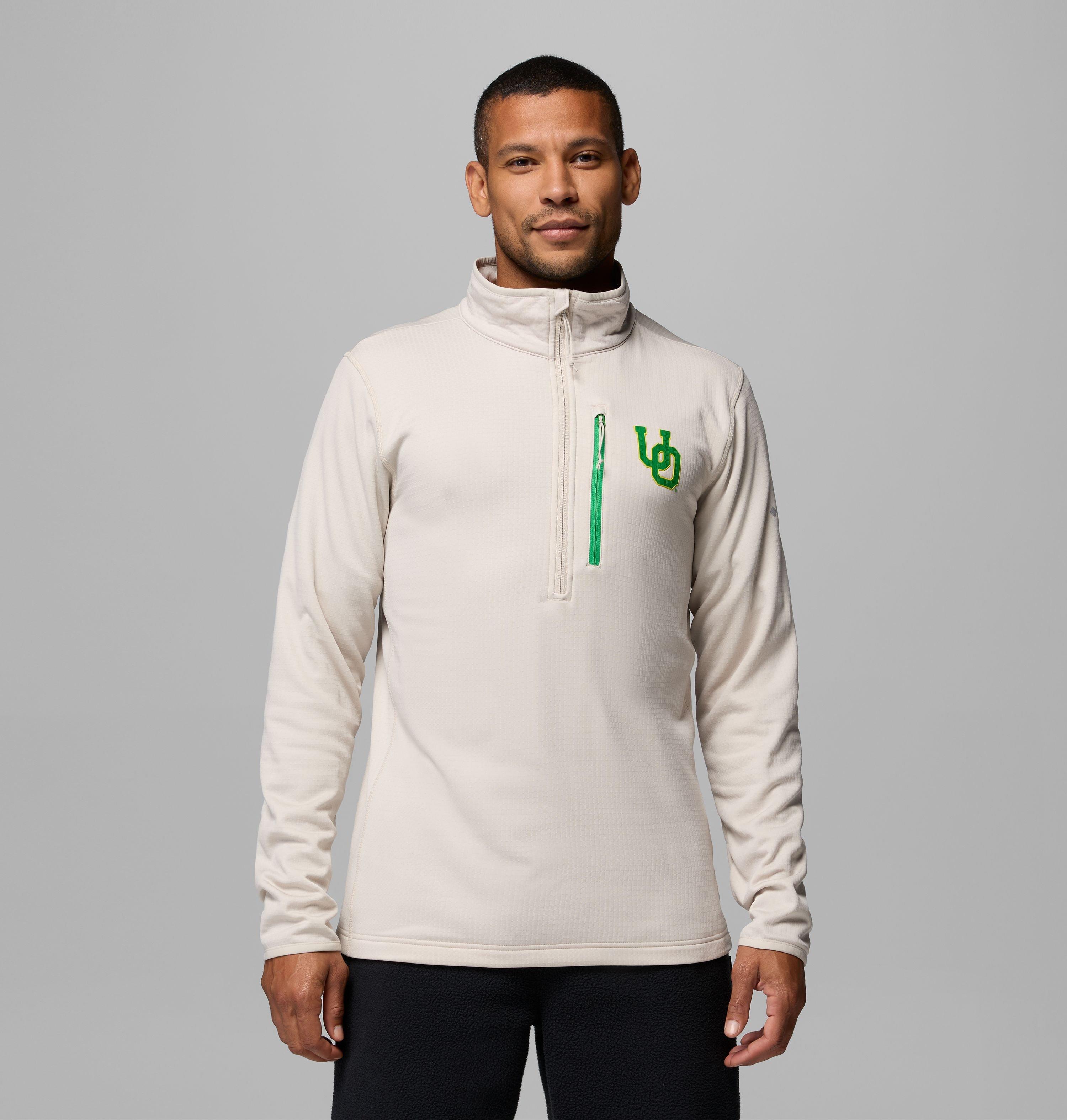 Men's Collegiate Essential Hike Grid Fleece Half Zip - Oregon