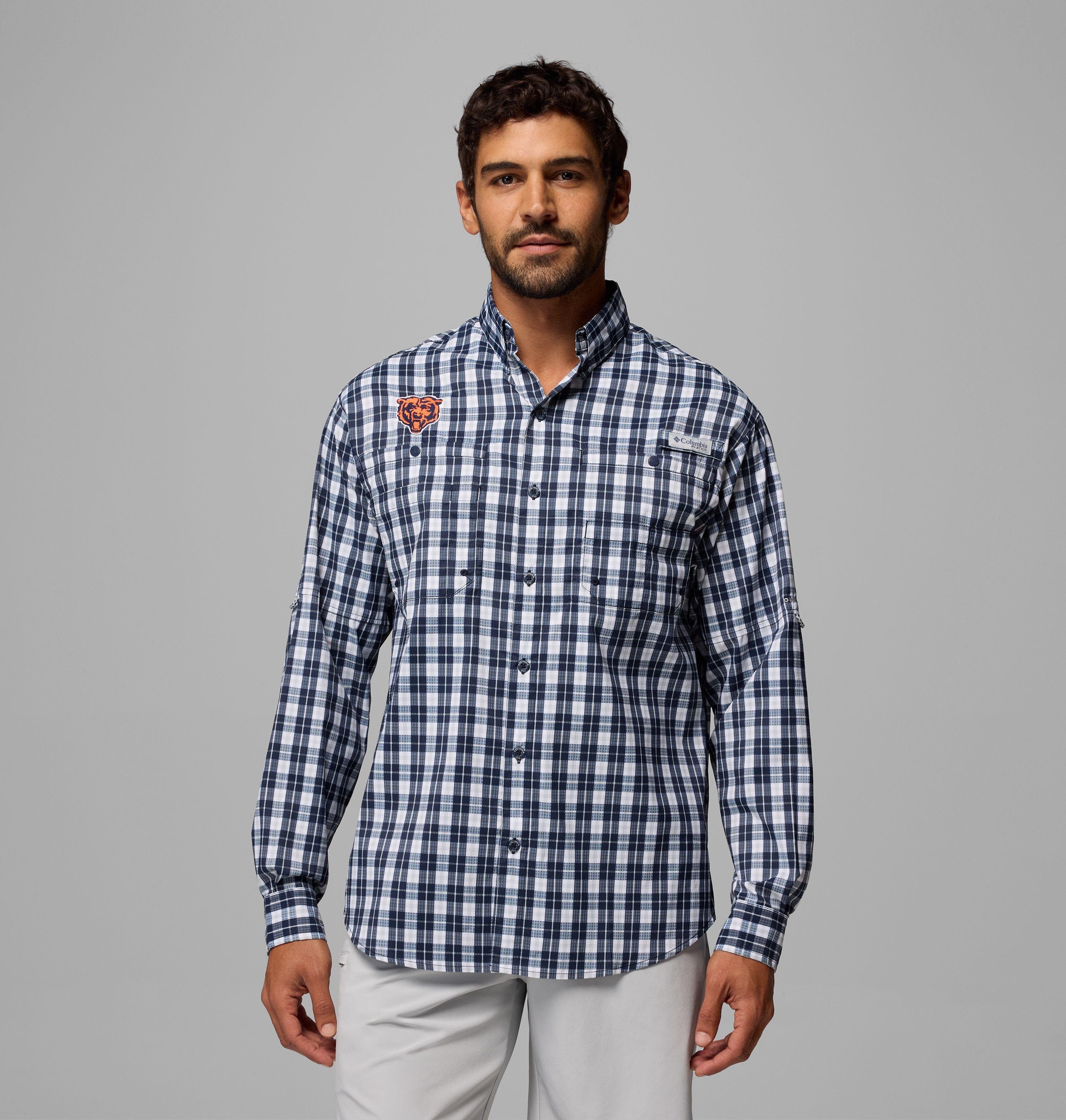 Men's PFG Super Tamiami Long Sleeve Shirt - Chicago Bears