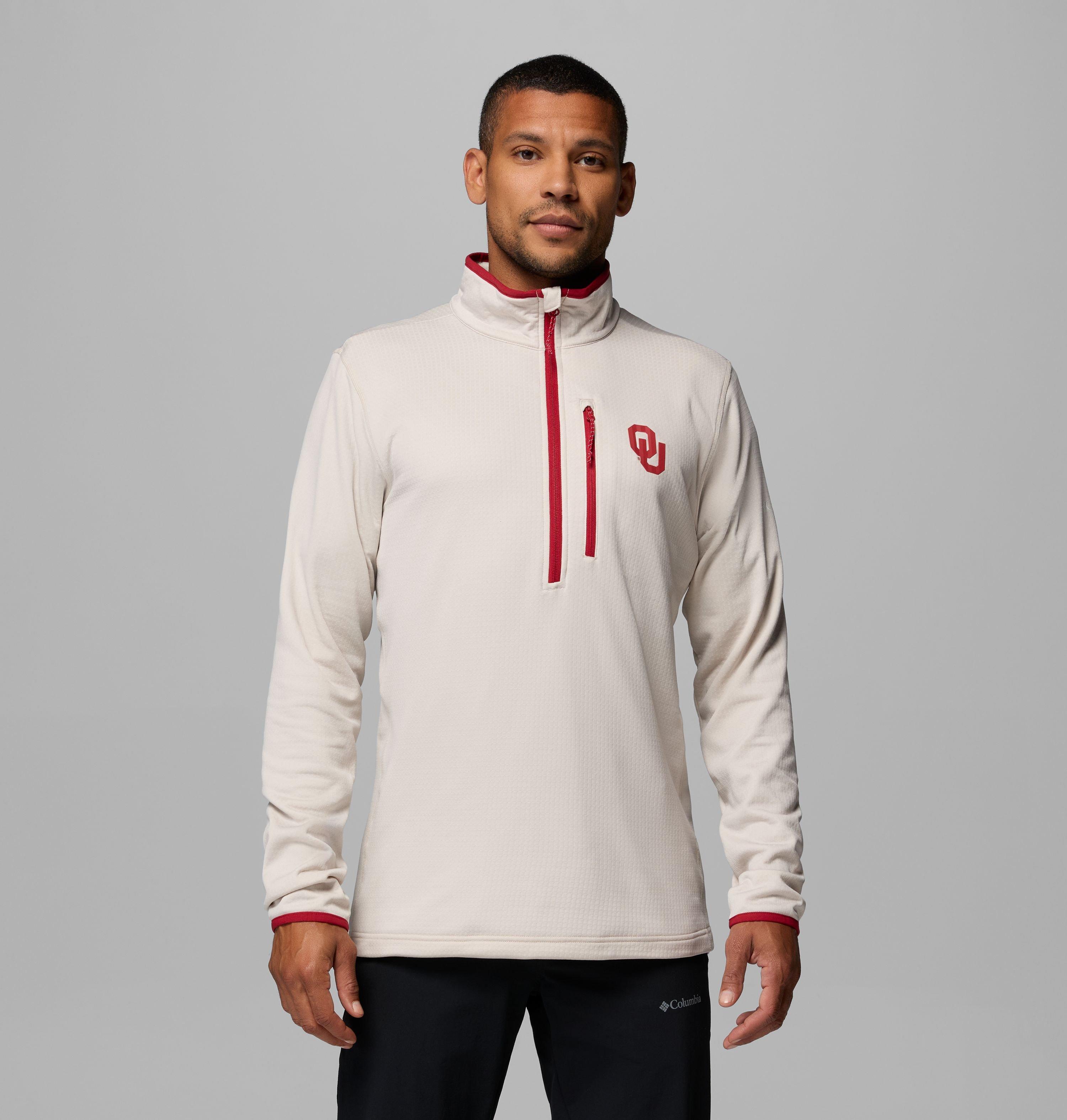 Men's Collegiate Essential Hike Grid Fleece Half Zip - Oklahoma