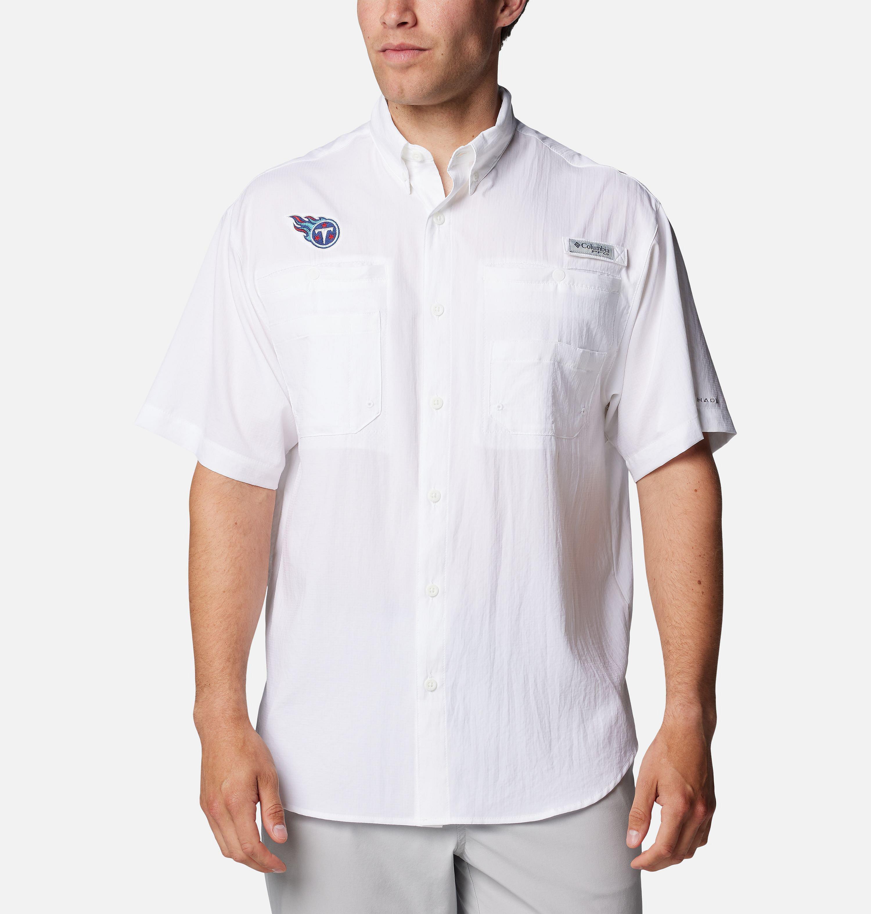 Men's PFG Tamiami Short Sleeve Shirt - Tennessee Titans