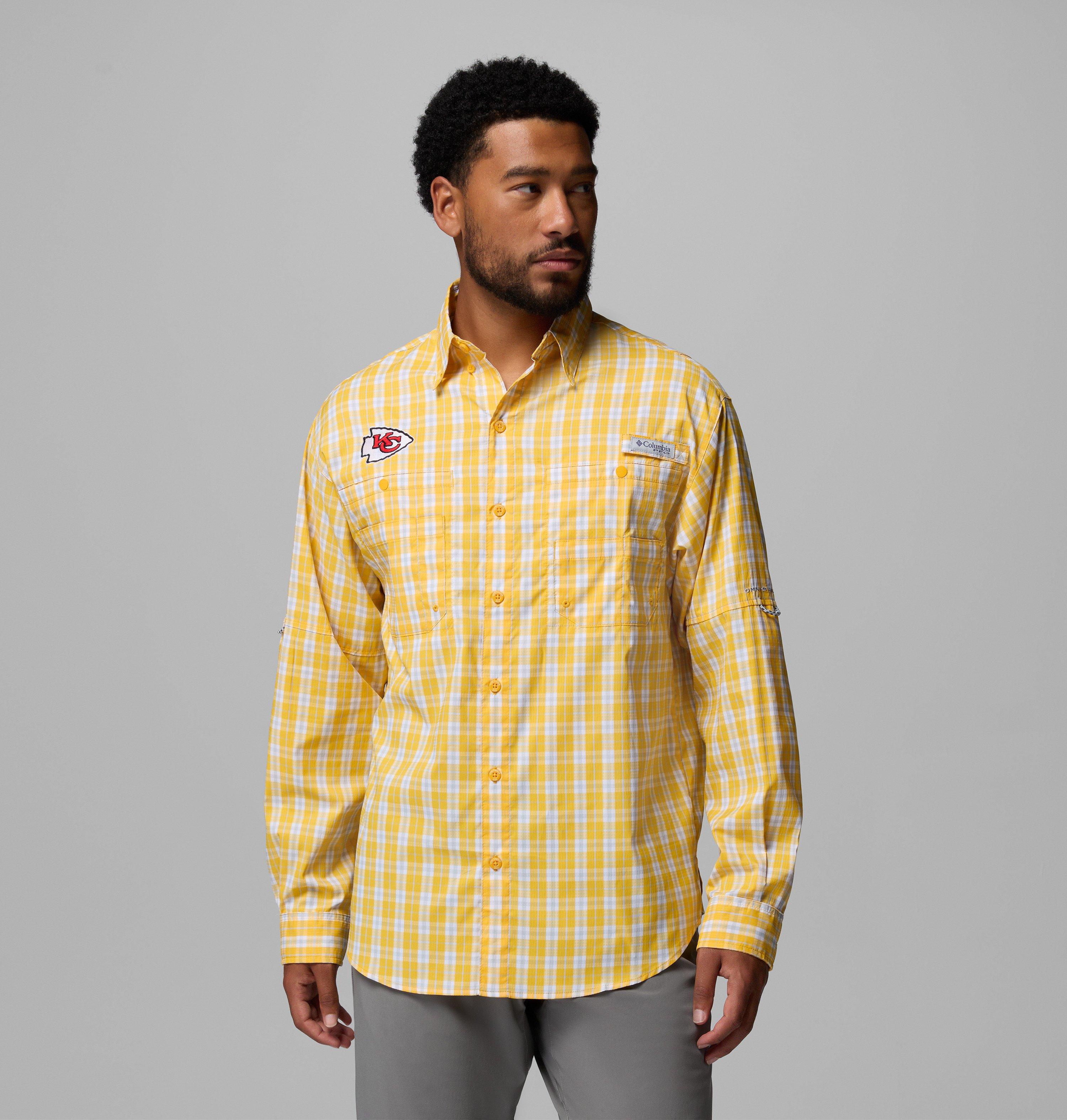 Men's PFG Super Tamiami Long Sleeve Shirt - New Orleans Saints