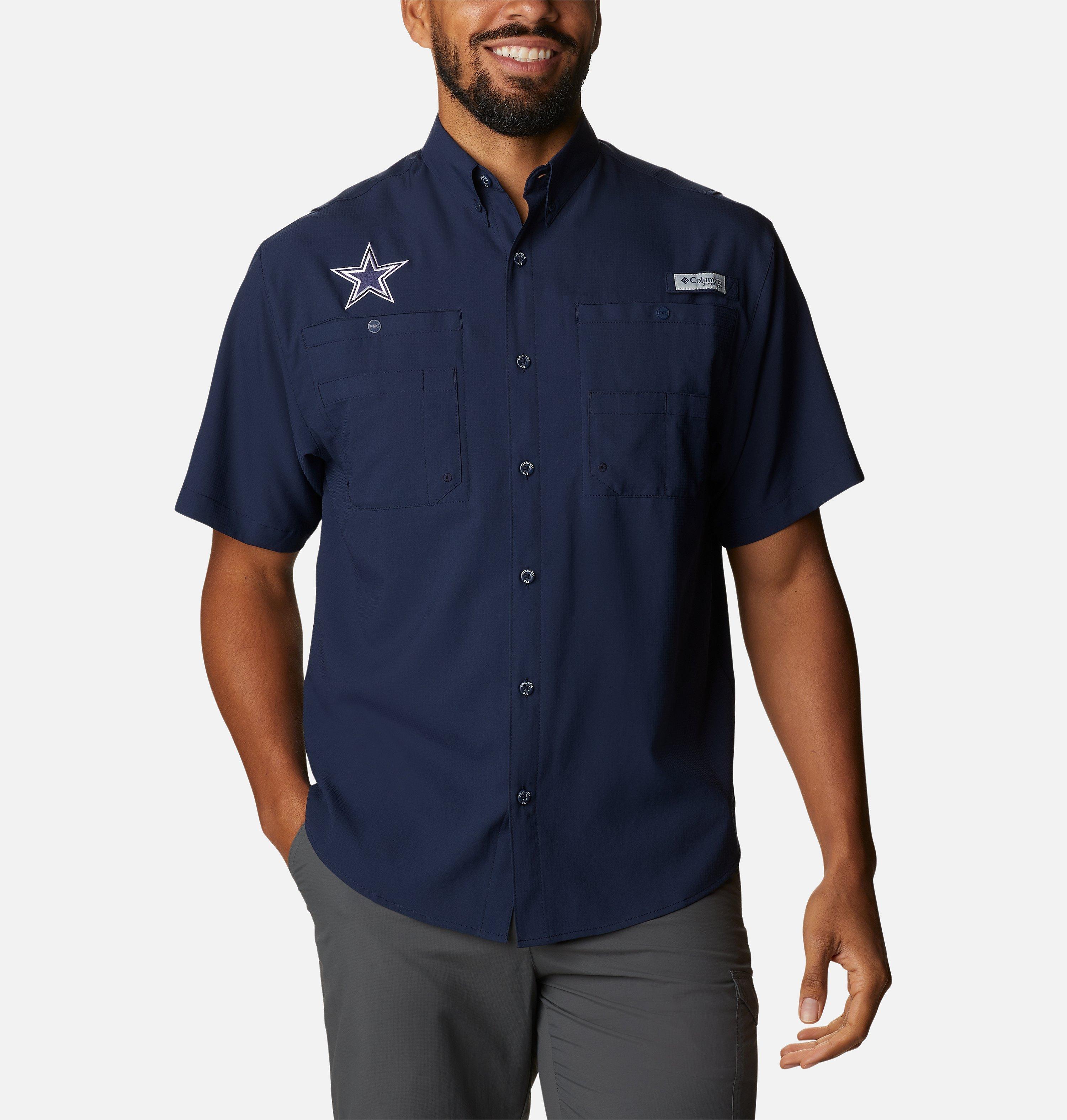Men's PFG Tamiami Short Sleeve Shirt - Tall - Dallas Cowboys