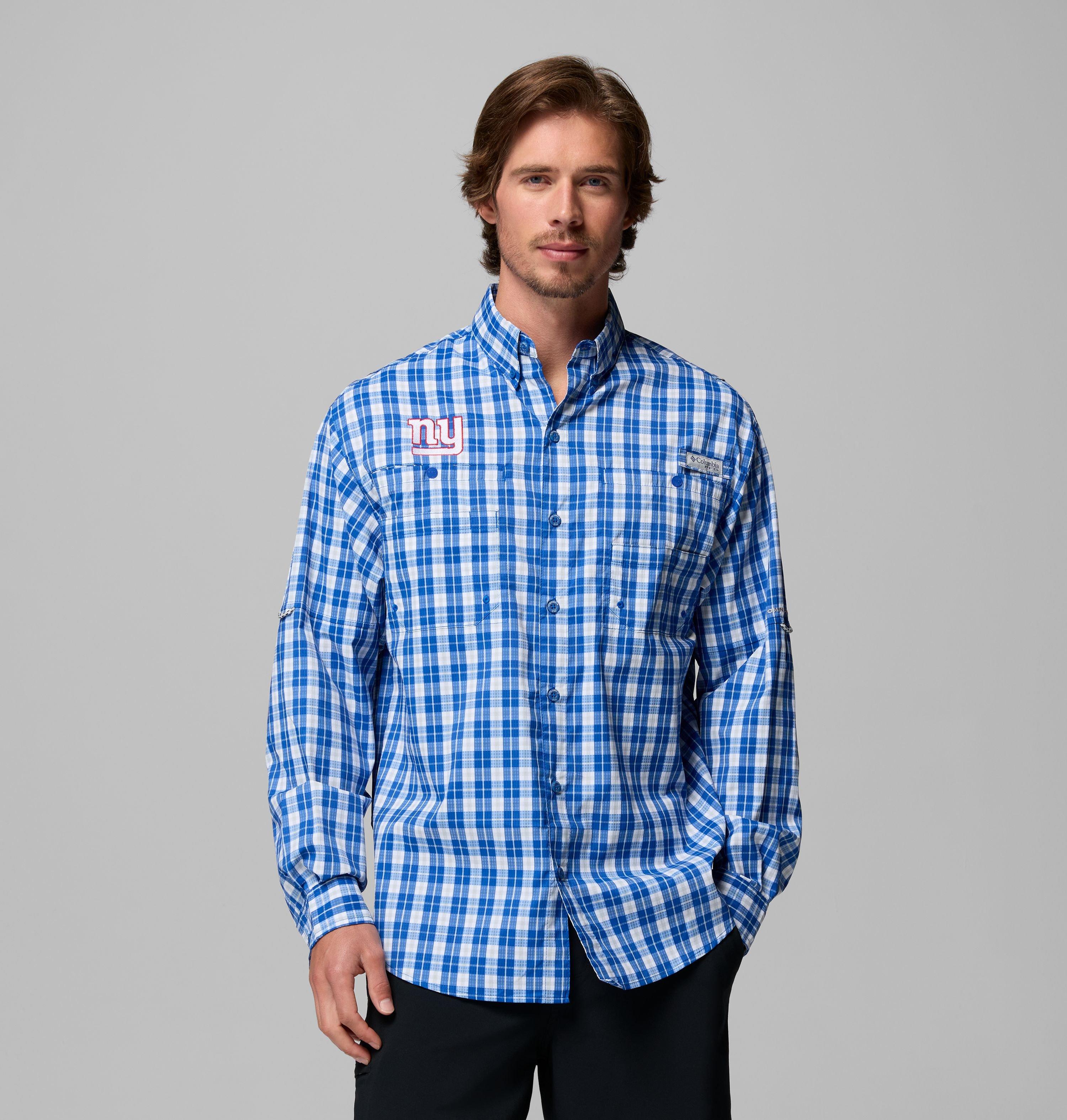 Men's PFG Super Tamiami Long Sleeve Shirt - New York Giants