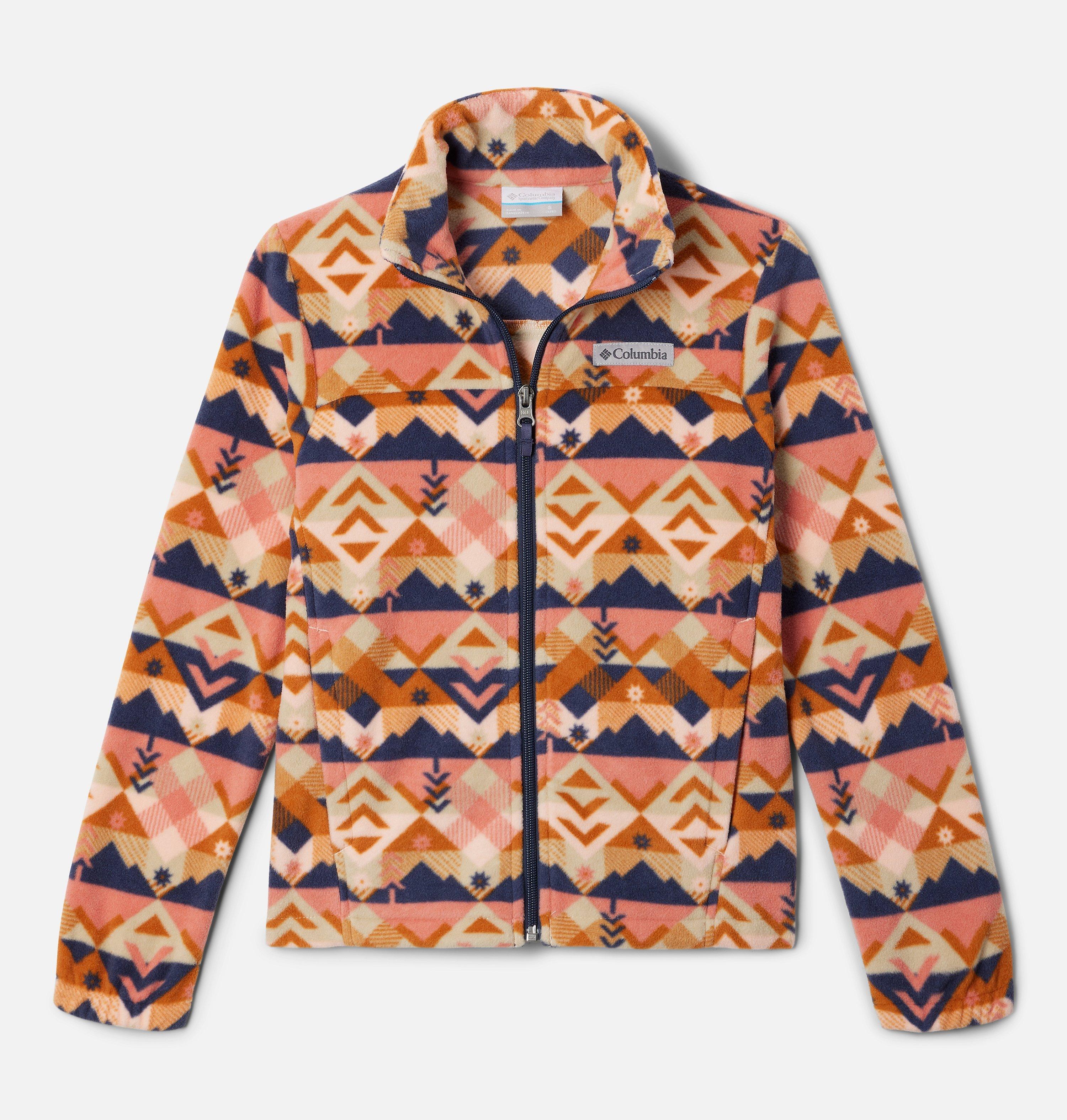 Girls' Castle Dale Printed Full Zip Fleece Jacket