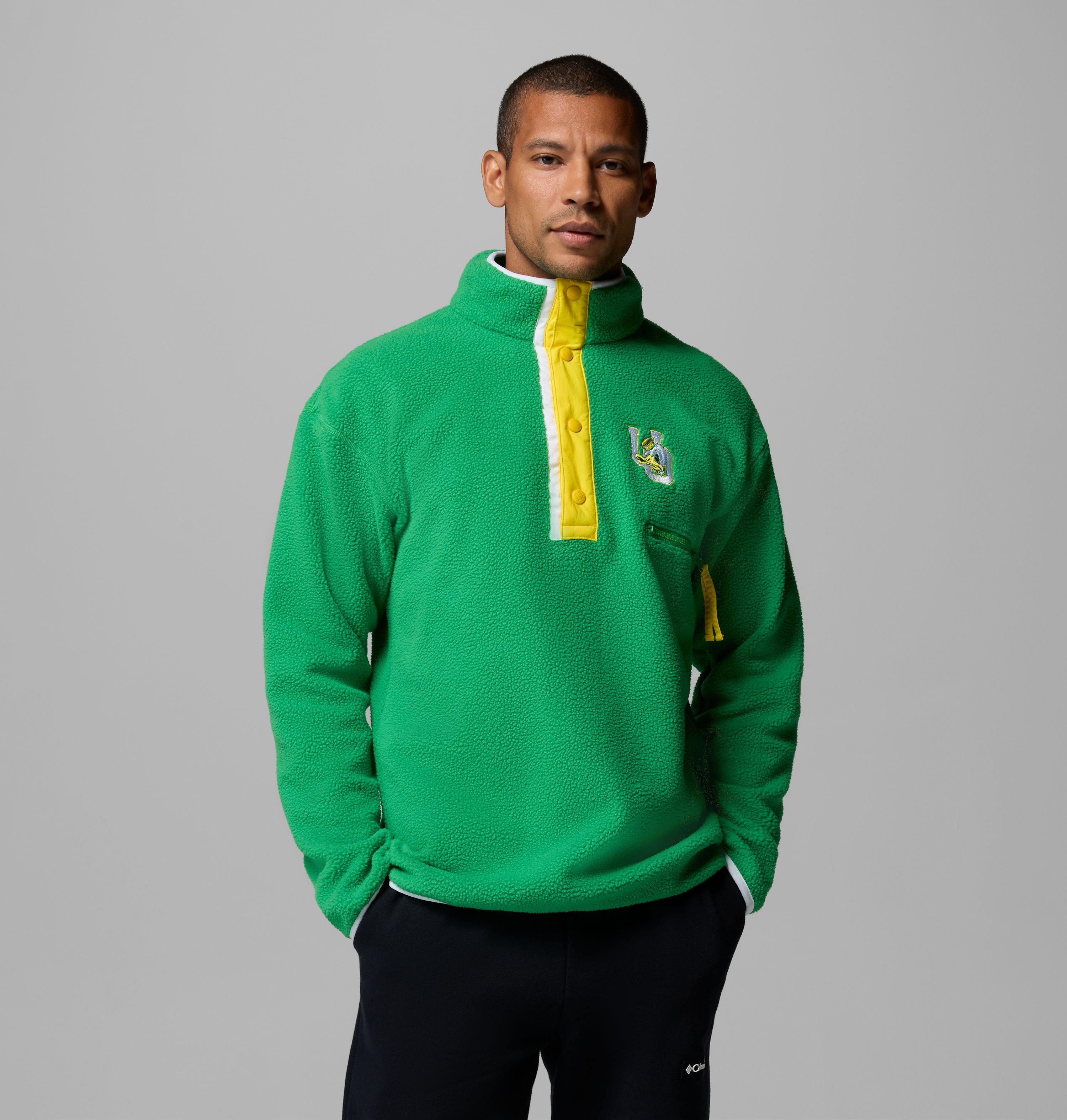Men's Collegiate Helvetia Half Snap Fleece - Oregon