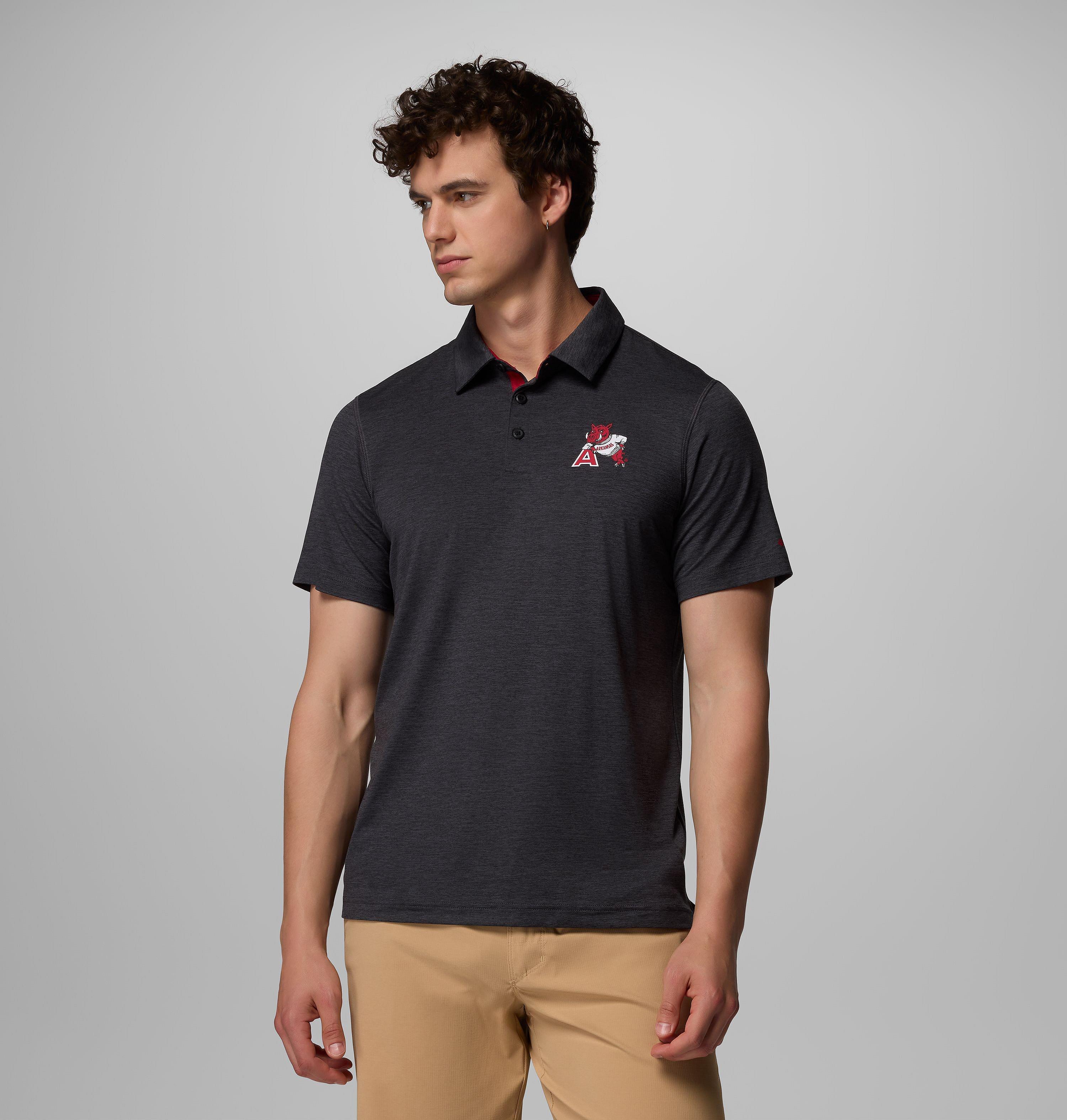 Men's Collegiate Tech Trail Polo - Arkansas