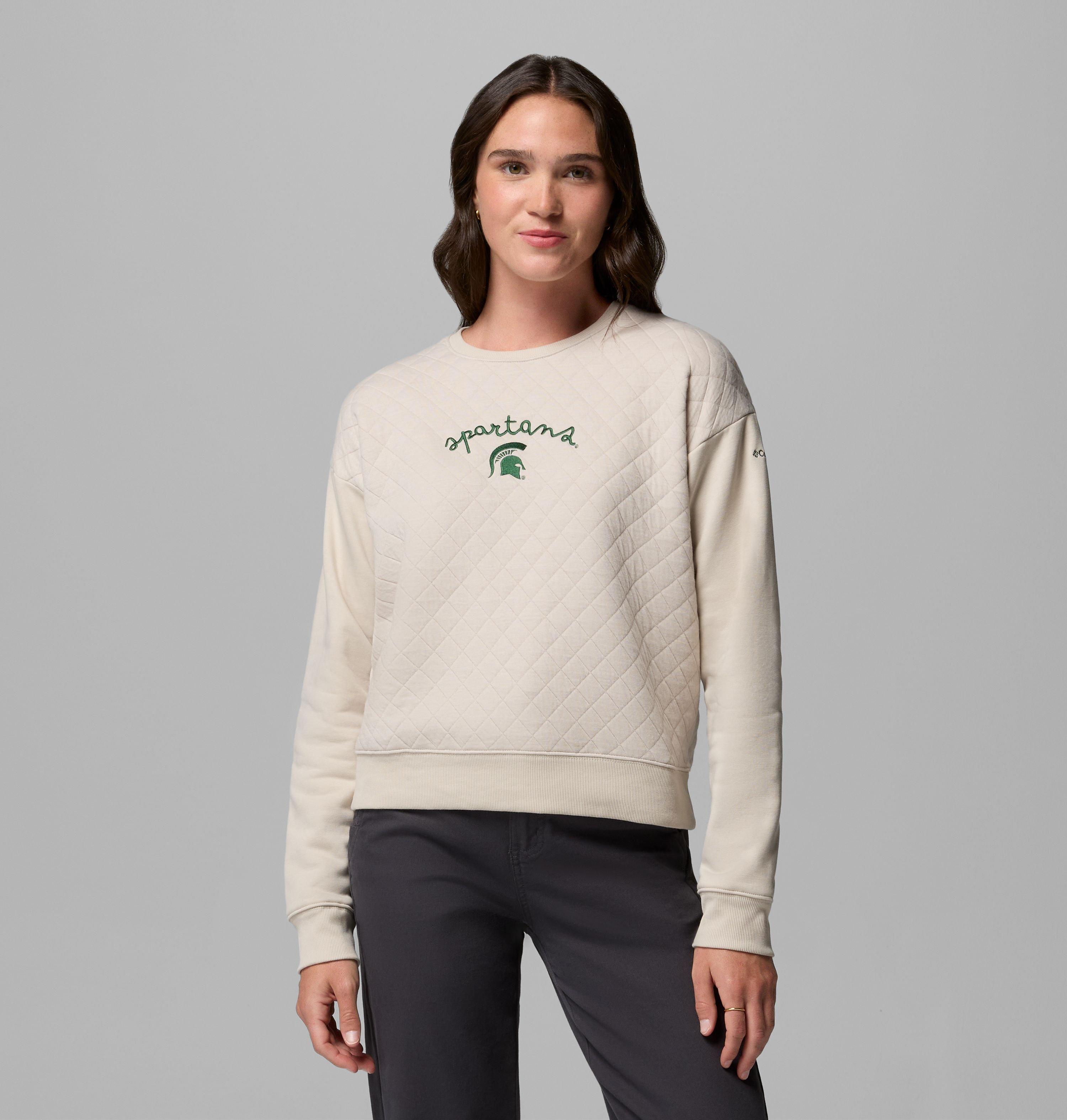 Women's Collegiate Hart Mountain Quilted Crew - Michigan State