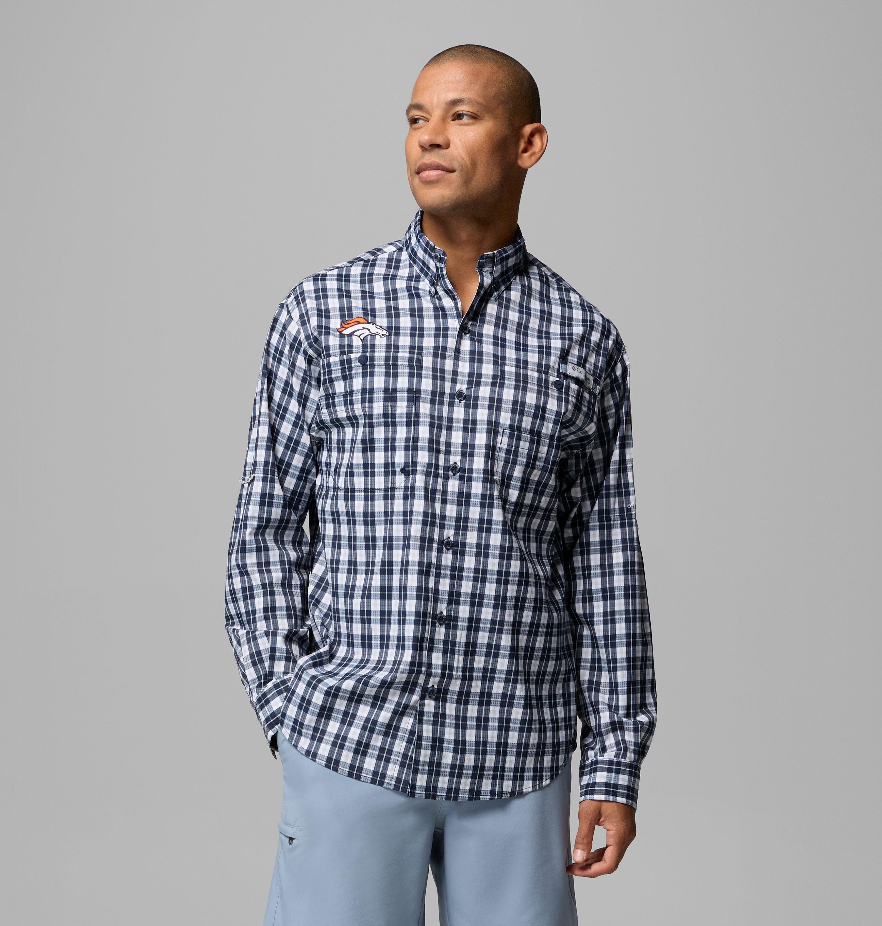 Men's PFG Super Tamiami Long Sleeve Shirt - Denver Broncos